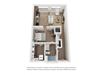 West 38 Apartments Studio E Floor Plan
